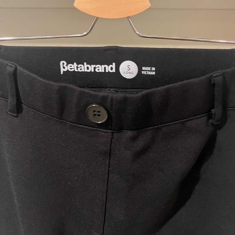 Betabrand black pants.  Small/long